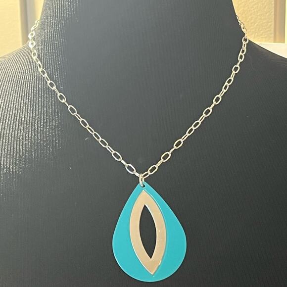 Turquoise and blue necklace lot of 8 - Picture 5 of 16